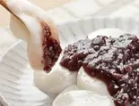 白玉 あんこもち sticky rice balls bean jam(苺の宝石箱ストロベリーボウル strawberry bowl 錦糸町店)