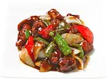 【当店人気No.3！】黒酢と鶏肉炒め（中華料理刀削麺 逸品園）