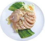 蒸し鶏（中華料理刀削麺 逸品園）