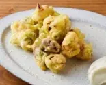 タコとあおさのフリット Octopus and seaweed fritto（Bistro akari）