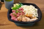 67.炙りエンガワネギトロ焦がしバター醤油ハラス丼（魅惑の丼丸 五反田店）