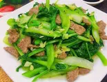 27牛肉青梗菜炒め/cai chip xao bo（La Viêt）