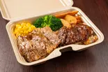 極旨塩だれハーフ&ハーフ弁当(カルビ50g&ハラミ50g)(キッチン バラティエ 荻窪店)
