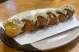 辛子明太子レア天 一本（天ぷら酒場りん）