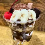 プレミアムチョコバナナパフェpremium chocolate banana parfait(毎日パフェ Mainichi pafe)