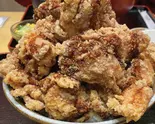 【デカ盛り】 デカ盛り唐揚げ丼1.5kg からあげ1キログラムと御飯約500グラム Extra Extra Fried Chicken Rice Bowl（【メガ盛り弁当！！】洋食店 エクストラバガンザ 大名店）