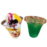 ヨーグルトパフェ + メロンソーダ yogurt parfait + Melon Soda(毎日パフェ Mainichi pafe)