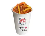 春雨トッポッキ(납작당면떡볶이)Glass Noodle Tteokbokki（アリランホットドック 浅草）