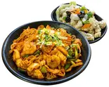 タンスユク(小) + 焼きちゃんぽん セット！！！ 탕볶짬세트（韓国中華 一釜食堂 중화요리 한가마 Korean style Chinese food HANGAMA）