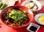 青唐辛子ちゃんぽん麺+ミニタンスユクのセット 고추짬뽕, 미니탕수육 세트（チンチャル千葉店）