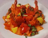 エビチリ Prawn Chilli（インド料理ディビー）