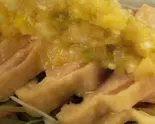 葱油鸡 蒸し鶏のネギソースかけ Steamed Chicken with Onion Sauce（王さん私家菜）