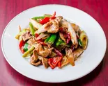 葱爆羊肉 ラム肉とネギ炒め Stir-Fried Lamb and Onion（王さん私家菜）