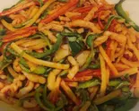 青椒肉絲 Stir-Fried Pepper Steak（王さん私家菜）