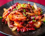 香辣虾 大海老の四川風辛味炒め Sichuan-Style Spicy Stir-Fried Lobster（王さん私家菜）