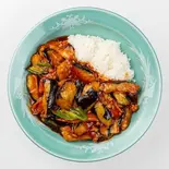 麻婆茄子飯（味鮮館）