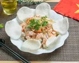 蓮の茎海鮮サラダ Lotus Root Seafood Salad（ベトナム料理フォーロック）