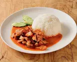 ゲンパネンムー(豚肉のカレーとライス) Kaeng Phanaeng Moo(バーンサイアム 仙川店)