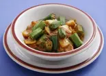 オクラのカレーVindi masala（本格インド・ネパール料理エベレスト）