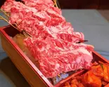 国産牛 焼肉重 100g(6切)（焼肉の金海）