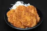 特製タレカツ丼5枚盛り約1kg（唐揚げ・とんかつ・ハンバーグ・海鮮のガッツリ丼！ でか盛りご用達一二三亭）