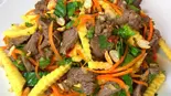 牛チマキ・ミック野菜和え GỎI BẮP BÒ(ベトナム料理チェーサインレストラン)