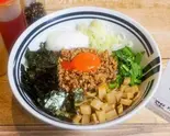 半熟卵まぜそば(油そば・まぜそば ロマン布施店)