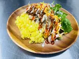 沖縄チキンオーバーライス（"DonTacos Tacosrestaurant＆Bar 仙台店 "）