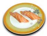 サーモン(2貫)（魚河岸のすし えびす 水道筋店）
