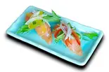 サラダサーモン(2貫)（魚河岸のすし えびす 水道筋店）