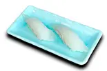 たい(2貫)（魚河岸のすし えびす 水道筋店）
