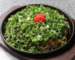 イカ天ネギ Squid, Tempura ＆ Welsh Onion（広島のお好み焼きK）