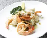 海鮮香草バター焼き Grilled Seafood with Herb Butter（広島のお好み焼きK）