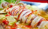 酸っぱ辛いスープのイカのレモン蒸し ปลาหมึกนึ่งมะนาว（【タイ料理】マラコー MARAKO THAI FOOD）