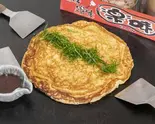 とろろ焼 【梅ソース】 Fried Grated yam (Plum Sauce)（鉄板焼お好み焼き 楽味）