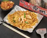 豚キムチ炒 Stir-Fried Pork Kimchi（鉄板焼お好み焼き 楽味）