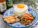 Set C カオマンガイ+ガパオ (Kaomangai+Gapao)(パッタイパレスPad Thai Palace)