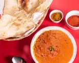 インド豆カレー Indian Bean Curry +ナンnann（ユー＆マタ）