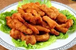 スペアリブの塩胡椒炒め(椒盐排条)（金福楼）