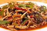 豚肉の四川風炒め (魚香肉絲)（金福楼）