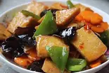 揚げ豆腐の辛口炒め(家常豆腐)（金福楼）