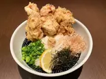 とり天ぶっかけ（うどん たまたま）