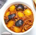 【単品】じゃがいも＆ナスドライカレー風/Alu Nasu Curry（エスニック料理 ハベリ）