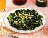 ほうれん草炒め Spinach Stir-Fry（ハリオム 洗足池店）