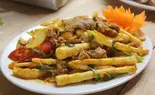 牛肉ニンニクタケノコ炒め Măng trúc xào thịt bò（ベトナム料理SENHONG大久保店）
