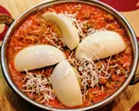 エッグキーママサラカレー/Egg Keema Masala（インド料理屋JAGA 新丸子店）