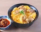 食べるラー油親子丼 Eatable Chili Oil Oyako Rice Bowl(豚ちゃん丼 PORK軒)