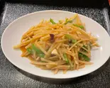 ジャガイモ千切り辛み炒め(中華小皿料理 美食苑)