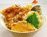 大海老かしわ天丼《鶴》（そば・うどんと丼のいなたや）