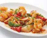 海老ガーリック炒め/Stir Fried Shrimp and Garlic（ローカルスパイシーシタラ）